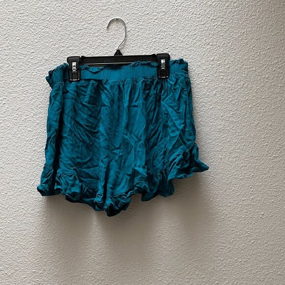 Wild Fable - Teal Ruffle Edge Shorts - M - Picture 2 of 2